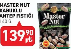 MASTER NUT KABUKLU ANTEP FISTIĞI 140 G MASTER NUT KABUKLU ANTEP FISTIĞI 140 G